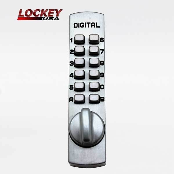 C-170 Surface Mount Cam Cabinet Lock - Satin Chrome finish.